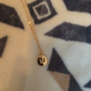 Gold Initial Pendant Necklace